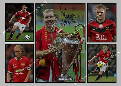 Paul Scholes Signed Manchester United A4 Memorabilia Photo Print • £8.69