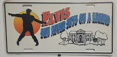 Elvis Presley Sun Never Sets On A Legend 1994 Car Front License Plate Graceland • $24.99