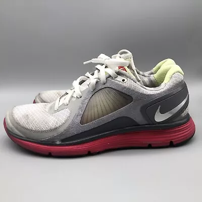 NIKE Lunar Eclipse Flywire Womens Athletic Shoes Grey/Pink 408580-100 Size 8.5 • $21.75