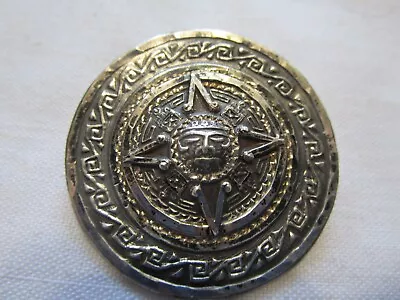 Collectable Sterling 925 Mayan Aztec Pin Brooch Mexico • $25