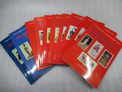 10 X Famous Regiments On Cigarette And Trade Cards Books - David J Hunter PB • £30