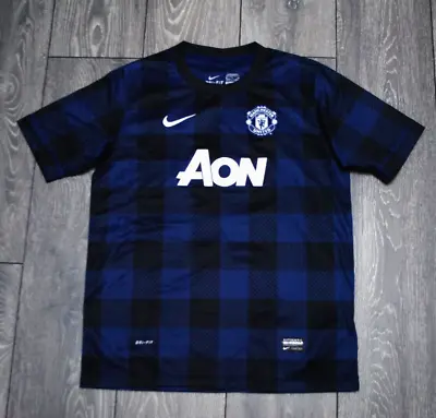 Size Young Xl 158-170 Cm. Manchester United Away Football Shirt 2013-2014 Jersey • $14.99