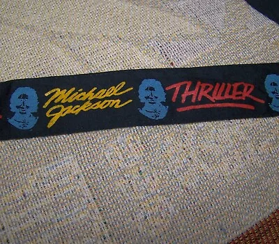 NEW Vintage 80s MICHAEL JACKSON THRILLER Headband Bandanna Tapestry Flag Banner • $19.99