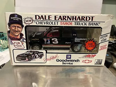 $19.99 • Buy XRARE Dale Earnhardt #3 GOODWRENCH SERVICE 1995 NASCAR CHEVY TAHOE TRUCK BANK