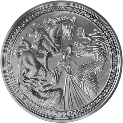 2022 Ascension Island Modern Masters St. George & The Dragon Coin 1 Oz Silver • $39.76