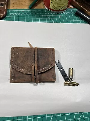 Muzzleloader Ramrod Attachment Pouch Made From Bison Leather • $19