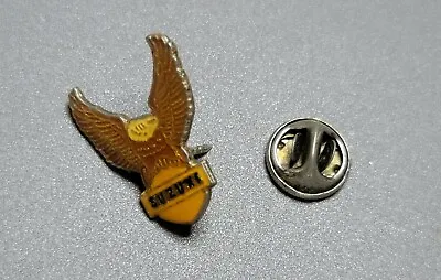 Vintage 1980's Suzuki Motorcycle Lapel Pin BLACK WINGS  • $9.99