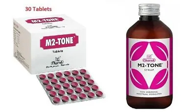 Charak Pharma M2Tone Syrup+60Tablets For Women Health & Menstrual Health-200ml • $29.49