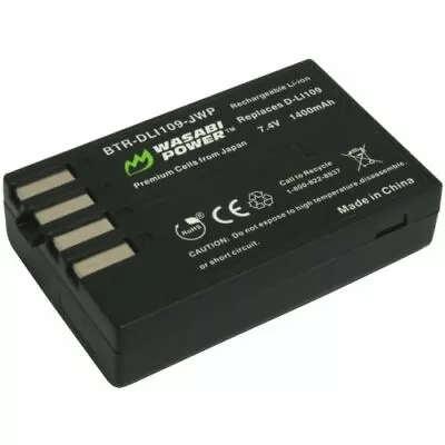 Wasabi Power (1400mAh) Battery For Pentax D-LI109 Pentax K-r K-30 K-50 K-70 • $30.99