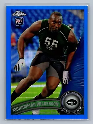 MUHAMMAD WILKERSON 2011 Topps Chrome Football RC BLUE REFRACTOR /199 #192 Jets • $6.33