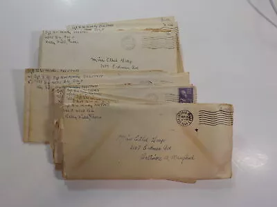 24 WWII Letters Kelly Field Texas Baltimore Maryland Lot World War Two VTG WW2 • $20.50