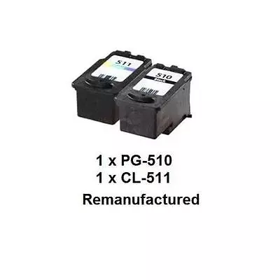 REM PG-510(PG510)+CL-511(CL511) Ink Cartridges For Canon MP250MP282MP492MX320 • $39.98