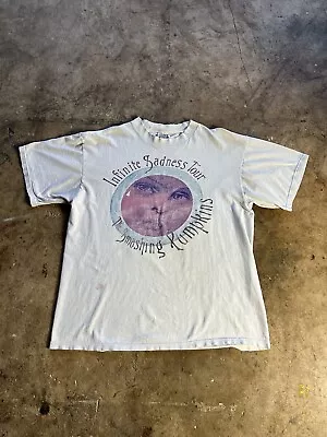 VTG 90s Smashing Pumpkins Infinite Sadness Tour XL White Short Sleeve T Shirt • $239.99