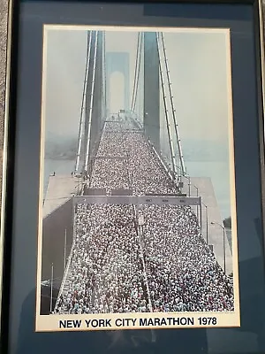 New York City Marathon 1978 Poster Running Framed 18x26 NY Road Runners Club • $99.99