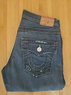 True Religion Womens Jeans Jordan Distressed Flap Flap Pocket   Sz.24x26 (28X26) • $19.99
