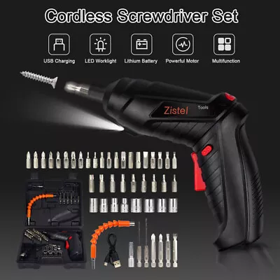 48PCS Small Mini Electric Rechargeable Cordless Screwdriver Drill Set With Bits • $19.73