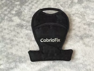 Genuine MAXI COSI Cabriofix Car Seat CROTCH PAD Black Jacquard Circle • £8.99