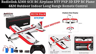 A560 4CH RC Airplane RTF PNP 3D EPP RC Plane 4KM Outdoor Indoor Long Range • $349.99