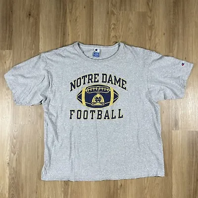 Champion Notre Dame Fighting Irish Single Stitch T Shirt Vtg 90s College USA 3XL • $29.95