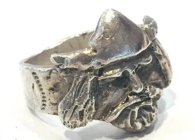 Horned Viking Ring Size 10 Sterling Silver(?) • $54.90