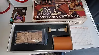 Vintage Scrabble Sentence Cube Game 1971 Selchow & Righter Co USA #96 Complete • $12