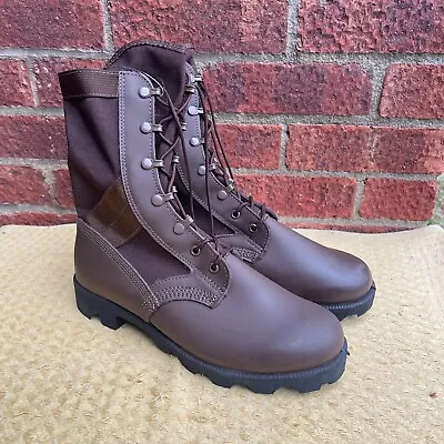 New British Army Surplus Issue Wellco Brown Jungle Combat Boots Leather Nylon • $116.04