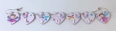 £1.80 • Buy Personalised Wooden Fairy/Butterfly Name Bunting