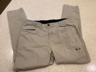 Oakley Mens 5 Pocket Khaki Pants Size 36x28 Beige Casual • $13.90