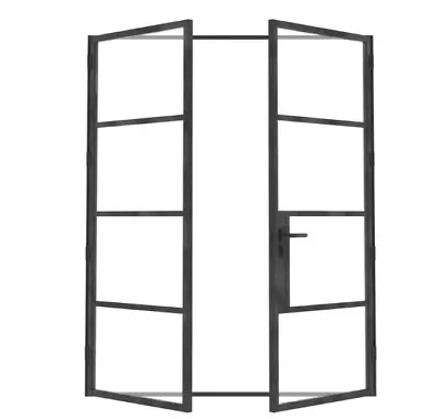 Steel & Glass Double Door French Single Double External Metal Windows Stenze • £2574