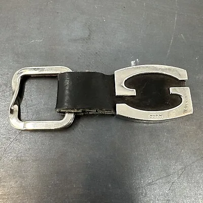 Gucci Vintage Silver Key Ring/Keychain Square Logo • $125