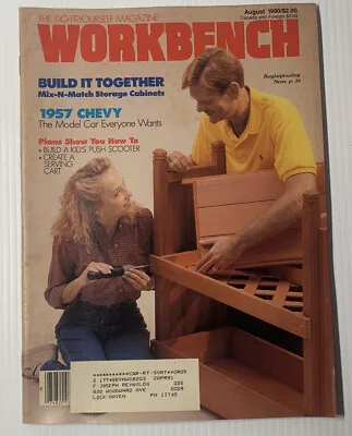 Workbench Magazine Vintage Woodworking Home Improvement 90s August 1990 • $9.99