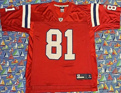 Rare Vintage Reebok NFL New England Patriots Aaron Hernandez Red Football Jersey • $329.99