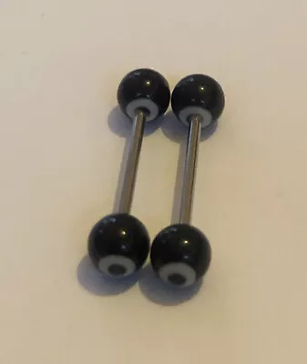 £2.49 • Buy 2 X Tongue, Nipple, Straight Barbell Body Piercing Jewellery Surgical Steel