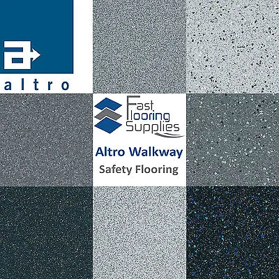 £88 • Buy Altro Walkway Grey Safety Flooring / Sparkly Glitter Bathroom Kitchen Campervan