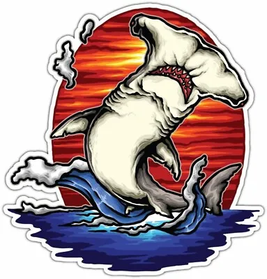 Hammerhead Hammer Head Shark Fish Ocean Car Bumper Window Sticker Decal 4 X5  • $3.99