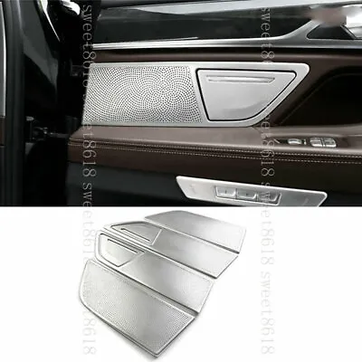 For BMW 7 Series G11 G12 16-19 6X Stainless Door Speaker Audio Panel Trim Cover • $61.59