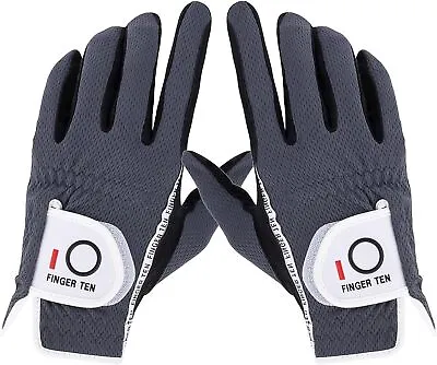 Golf Gloves Men Pair Left And Right Both Hand Rain Grip Lh Rh No Sweat • $12.99