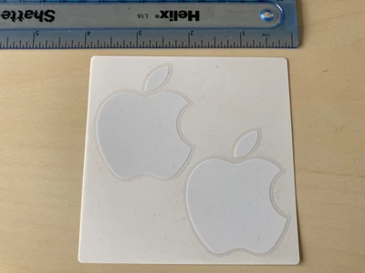 £0.99 • Buy APPLE Logo Decals Original IPhone IPad MacBook White Sticker