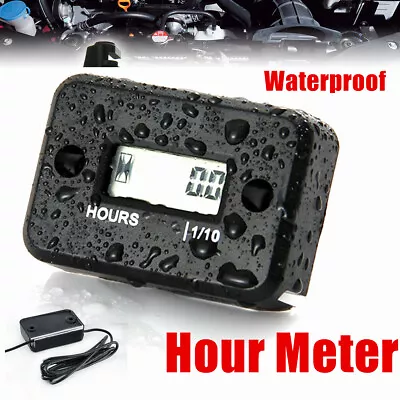 Durable Waterproof Hour Meter Marine Boat Replacement Engine Gauge Fast Shipping • $9.99