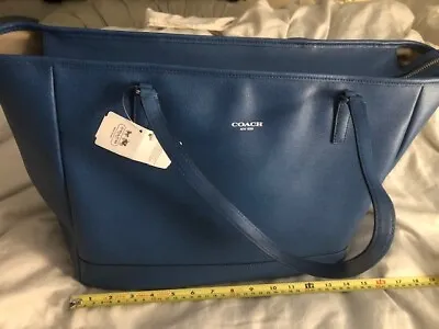 Coach City E/W Tote Cobalt Blue Large 23822  • $100