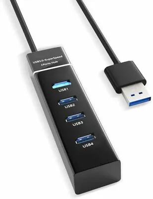 $77.95 • Buy Ps4/Ps4 Slim/Ps4 Pro Hub,4 Port USB 3.0 Hub High Speed USB Cable Adapter For PS4