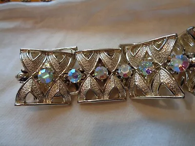 Estate! Vintage Rhinestone Jewelry Designer CORO Bracelet Aurora Bore • $19.99