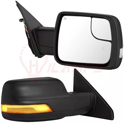 Pair For 2019-2022 Dodge Ram 1500 Power Heated LED Signal Sensor Tow Mirrors • $209.99