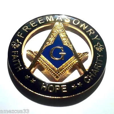 Freemasonry  Black And Gold  Master Mason Cut Out  High Quality Car Emblem • $13.99