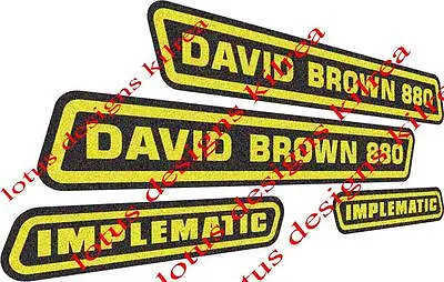 David Brown 880 Implematic Tractor  Stickers / Decals • £23.85