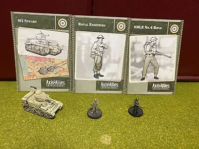 Axis & Allies Miniatures World War II UK Lot E Soldiers Tank Stuart M3 • $8.99