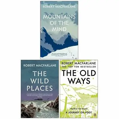 £27.99 • Buy Robert Macfarlane Books Climbing & Mountaineering 3 Books Collection Set NEW