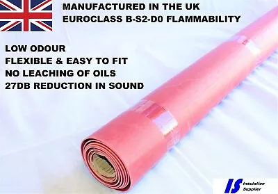 Mass Loaded Vinyl Insulation Barrier Mat Sound Deadening DeadenerVB5 Building UK • £3.99