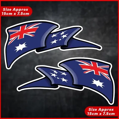 Aussie Flag Sticker/ Decal - MOTOCROSS BIKE MX UTE JDM DRIFT AUSSIE 4x4 Vinyl Au • $8.85