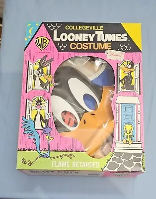 Daffy Duck Collegeville Looney Tunes Costume & Mask Size Small Warner Bros • $25